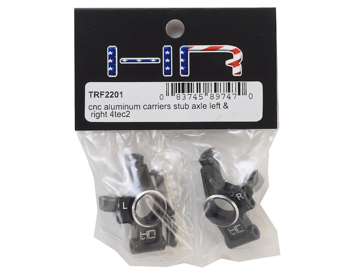 Hot Racing Aluminum Rear Hub Carriers for Traxxas 4-Tec 2.0 (Black) (2)