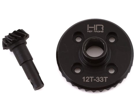 Hot Racing Steel Helical Overdrive Differential Ring/Pinion Gear for Traxxas TRX-4