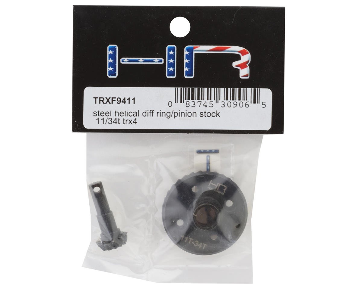 Hot Racing Steel Helical Differential Ring & Pinion Gears for Traxxas TRX-4 (11/34T)
