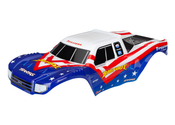 Traxxas Bigfoot Pre-painted Body (Red/White & Blue)