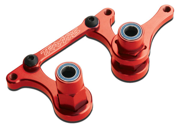Traxxas Aluminum Steering Bellcrank Set w/Bearings (Red)