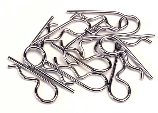Traxxas Heavy Duty Body Clips (Sliver) (12)