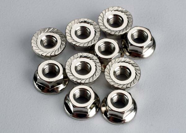 Traxxas 4 mm Flanged Nuts (10)