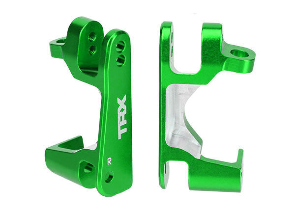 Traxxas Aluminum Caster Block Set (Green) (2)