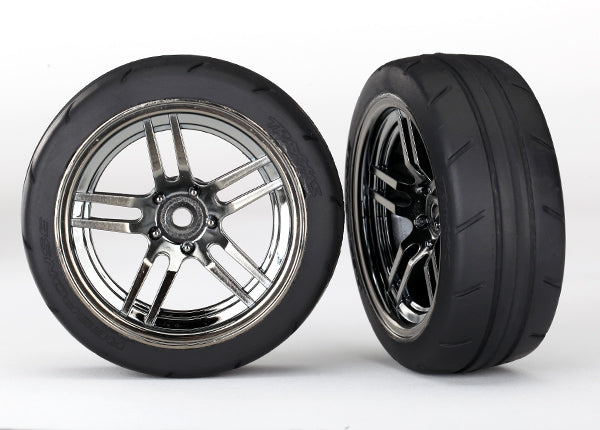 Traxxas 4-Tec 2.0 1.9" Response Front Pre-Mounted Tires w/Split-Spoke Wheels (Chrome) (2)
