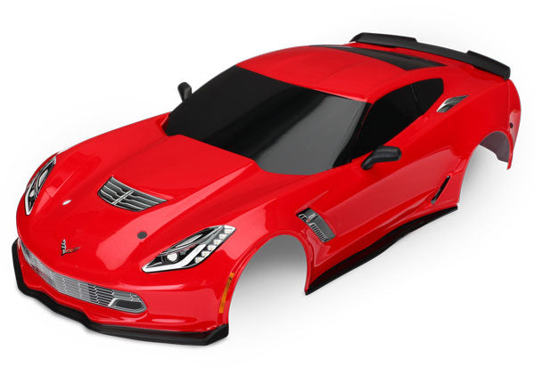 Traxxas 4-Tec 2.0 Chevrolet Corvette Z06 Pre-Painted Body (Red)