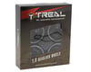 Treal Hobby Type G 1.9" Vintage Wagon Beadlock Wheels (Black) (4) (129.5g)