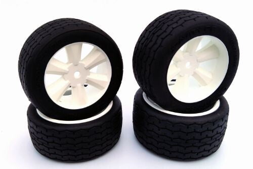 Gravity RC G-Spec VTA Tires (Set of 4) Pre glued, VTA Edge Wheel, White