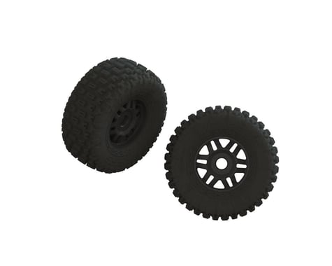 ARRMA dBoots Fortress LP Pre-mounted Tire Set (Black) (2) w/17mm Hex