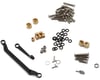 Injora Aluminum Diamond Front & Rear Portal Axles Set for Traxxas® TRX-4M® w/Steering Links (Black) (+5mm) (Lay Down Servo)