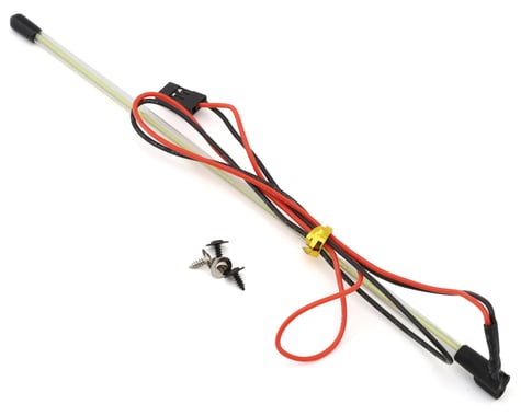 Injora 1/10 Rock Crawler Scale LED Light Whip (195mm) (Bottom Fixed) (Blue)