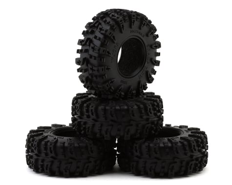 Injora 1.3" Swamp Claw M/T Micro Rock Crawler Tires Combo (4) (70mm OD) (S5) w/Soft Silicone Rubber Inserts