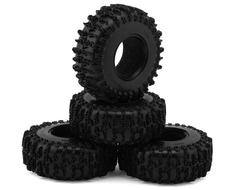 Injora 1.3" Cling On Micro Rock Crawler Tires Combo (4) (70mm OD) (S5) w/Super Soft Silicone Rubber Inserts
