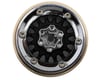 Injora 1.3" ModuWheel Brass & Aluminum Micro Crawler Beadlock Wheels (Black) (4) (40.5g ea) (-4.05mm Offset)