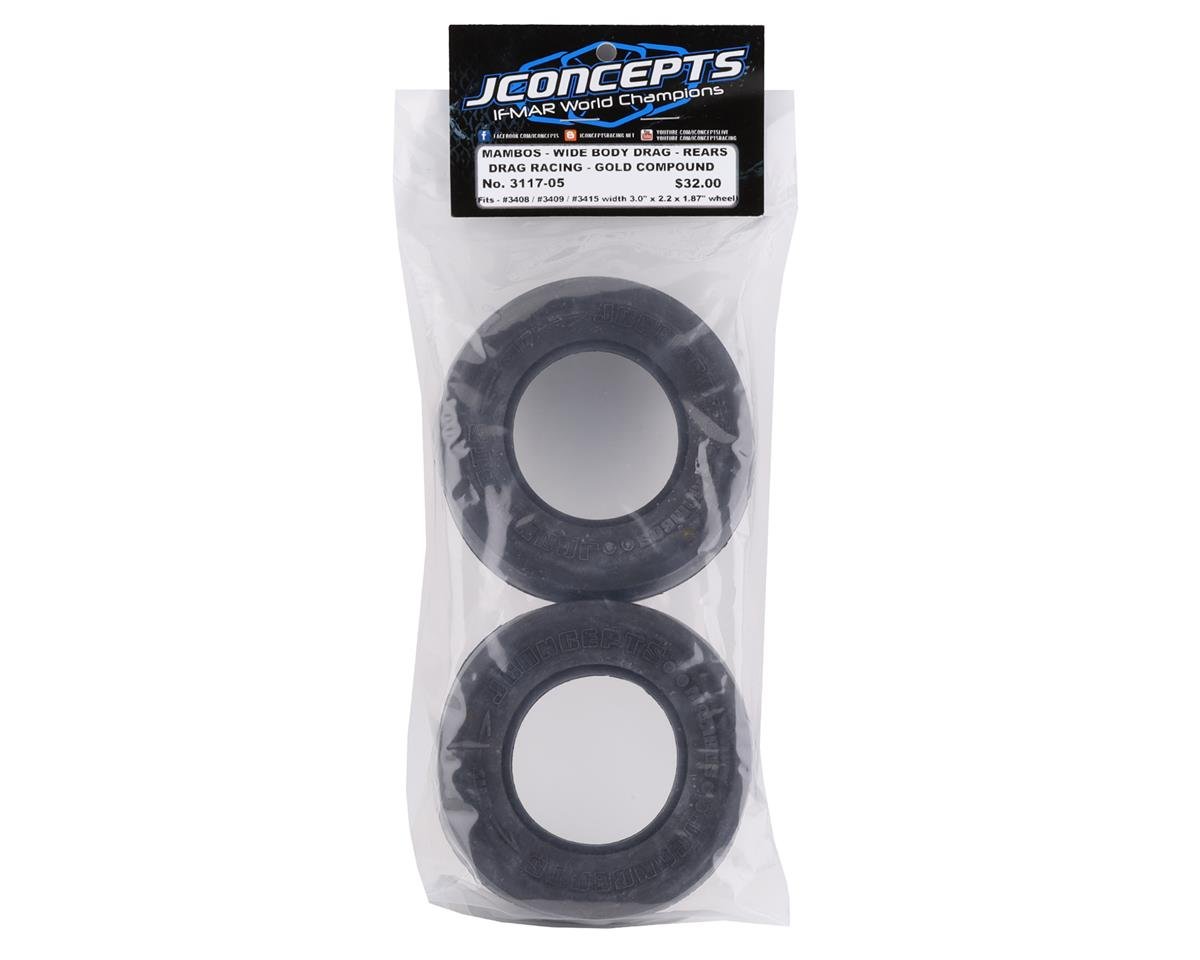 JConcepts Mambos SCT Street Eliminator Drag Racing Rear Tires (2) (Gold)