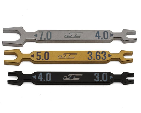 JConcepts Steel Open Double Sided Turnbuckle Wrench (3) (3-4mm) (3.63-5mm) (4-7mm)