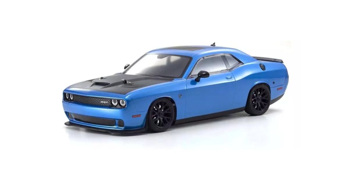 Kyosho Fazer Mk2 Dodge Challenger SRT Hellcat Electric 4WD 1/10 RTR Touring Car w/Syncro KT-231P 2.4GHz Radio (Blue)