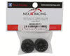 NEXX Racing Mini-Z RWD "JUD" EVO Front Threaded Side-Wall Carbon Fiber Rims (0mm Offset) (Black) (2)