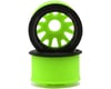NEXX Racing Mini-Z RWD "JUD" EVO Rear Threaded Side-Wall Carbon Fiber Rims (3mm Offset) (Green) (2)