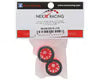 NEXX Racing Mini-Z RWD "JUD" EVO Rear Threaded Side-Wall Carbon Fiber Rims (3mm Offset) (Red) (2)