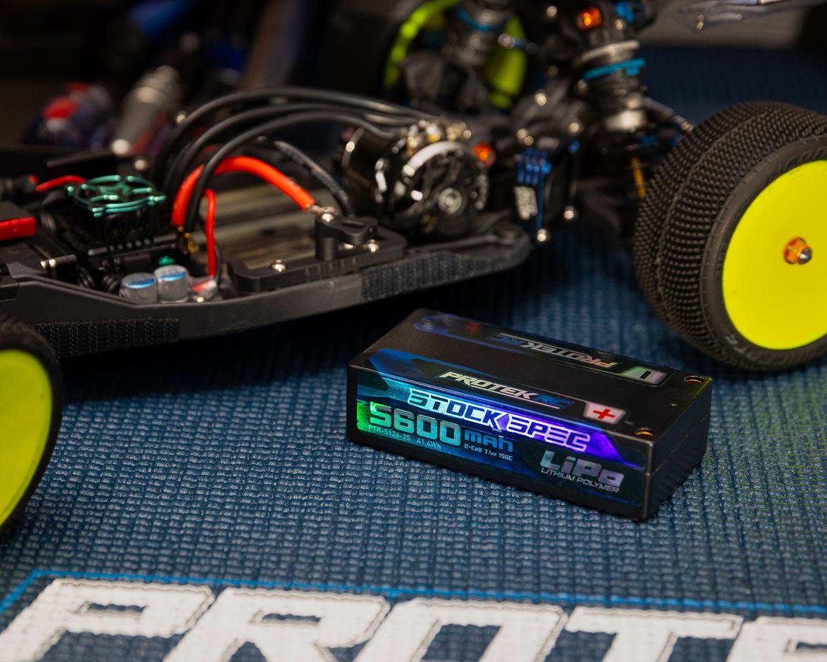ProTek RC 2S 150C Low IR Si-Graphene "Stock Spec" Shorty LiPo Battery (7.4V/5600mAh) (ROAR Approved)