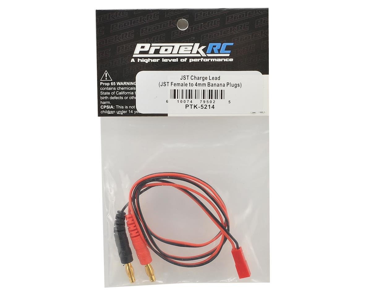 ProTek RC JST Charge Lead (JST Female to 4mm Banana Plugs)