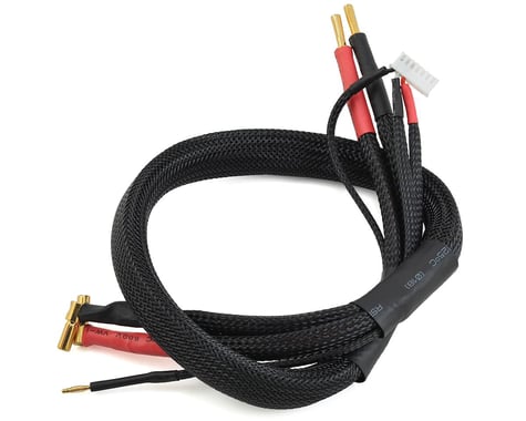 ProTek RC 2S High Current Charge/Balance Adapter (4mm to 5mm Solid Bullets) (10awg Wire) (24")