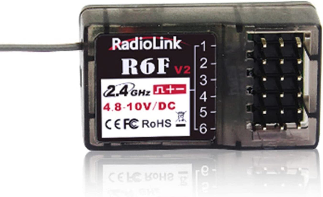RadioLink R6F V2 2.4Ghz 6CH RC Receiver