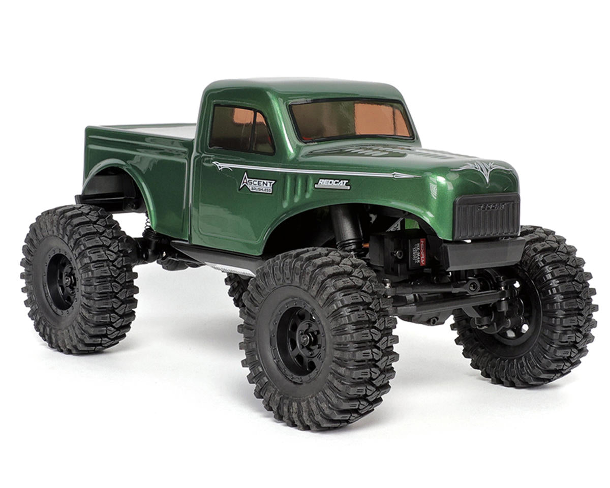 Redcat Ascent-18 1/18 4WD RTR Brushless Rock Crawler (Green) w/2.4GHz Radio, Battery & Charger