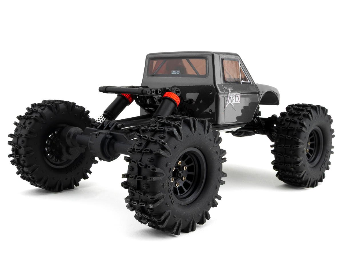 Redcat Ascent-18 Apex 1/18 4WD RTR Brushless Rock Crawler (Dark Metallic Gray) w/2.4GHz Radio, Battery & Charger