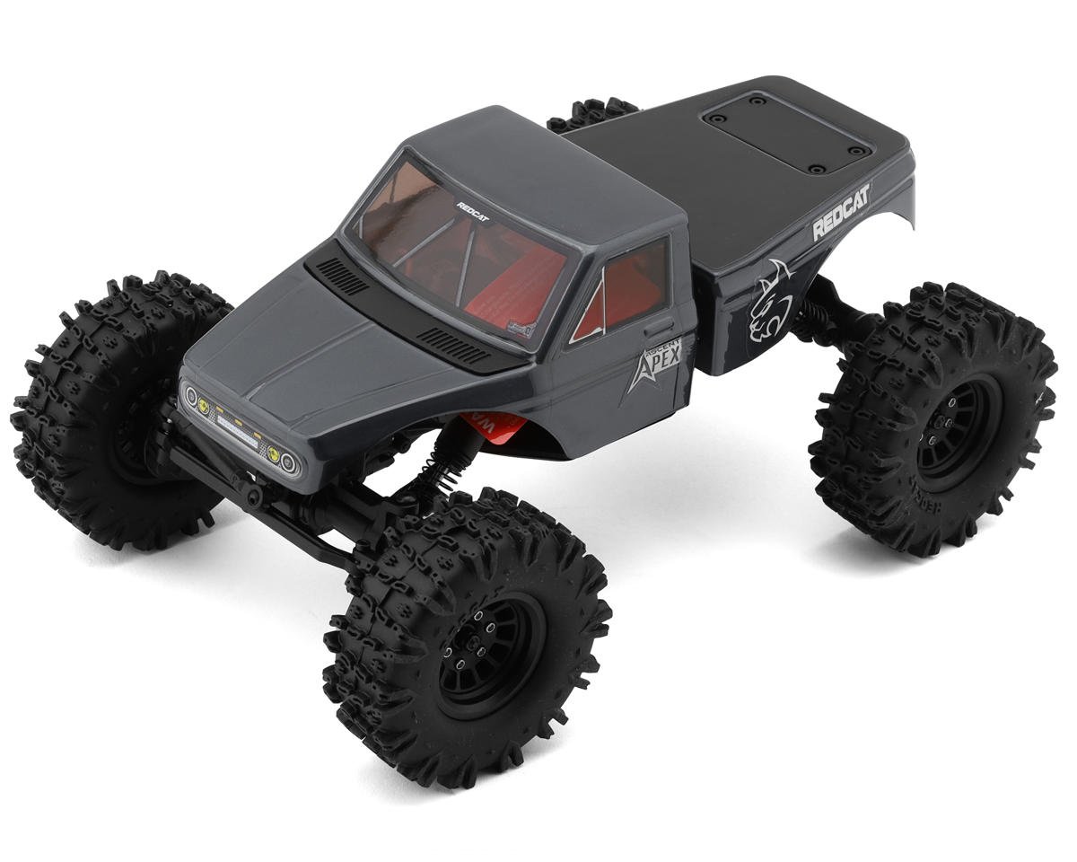 Redcat Ascent-18 Apex 1/18 4WD RTR Brushless Rock Crawler (Dark Metallic Gray) w/2.4GHz Radio, Battery & Charger