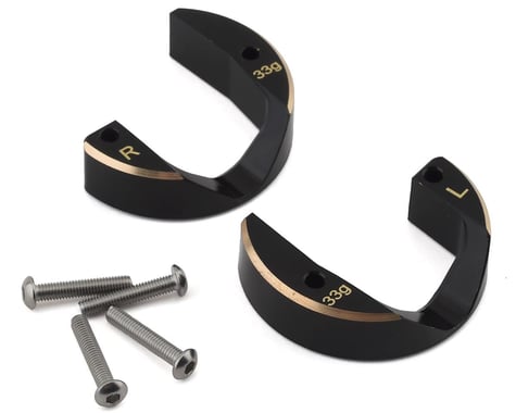 Samix SCX10 III/Capra Brass Portal Cover Tuning Weights (33g) (Use w/SAMSCX3-4012A)