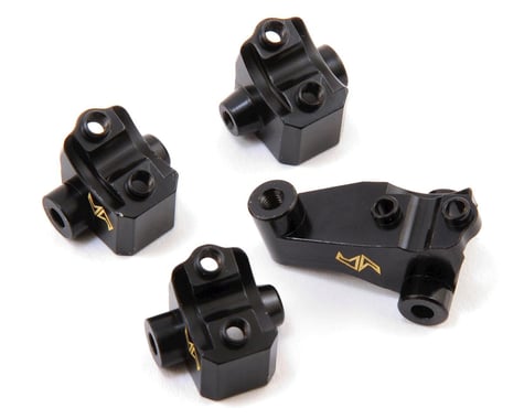 Samix Brass Lower Shock/Link Mounts for Traxxas TRX-4 (Black) (4) (45g)