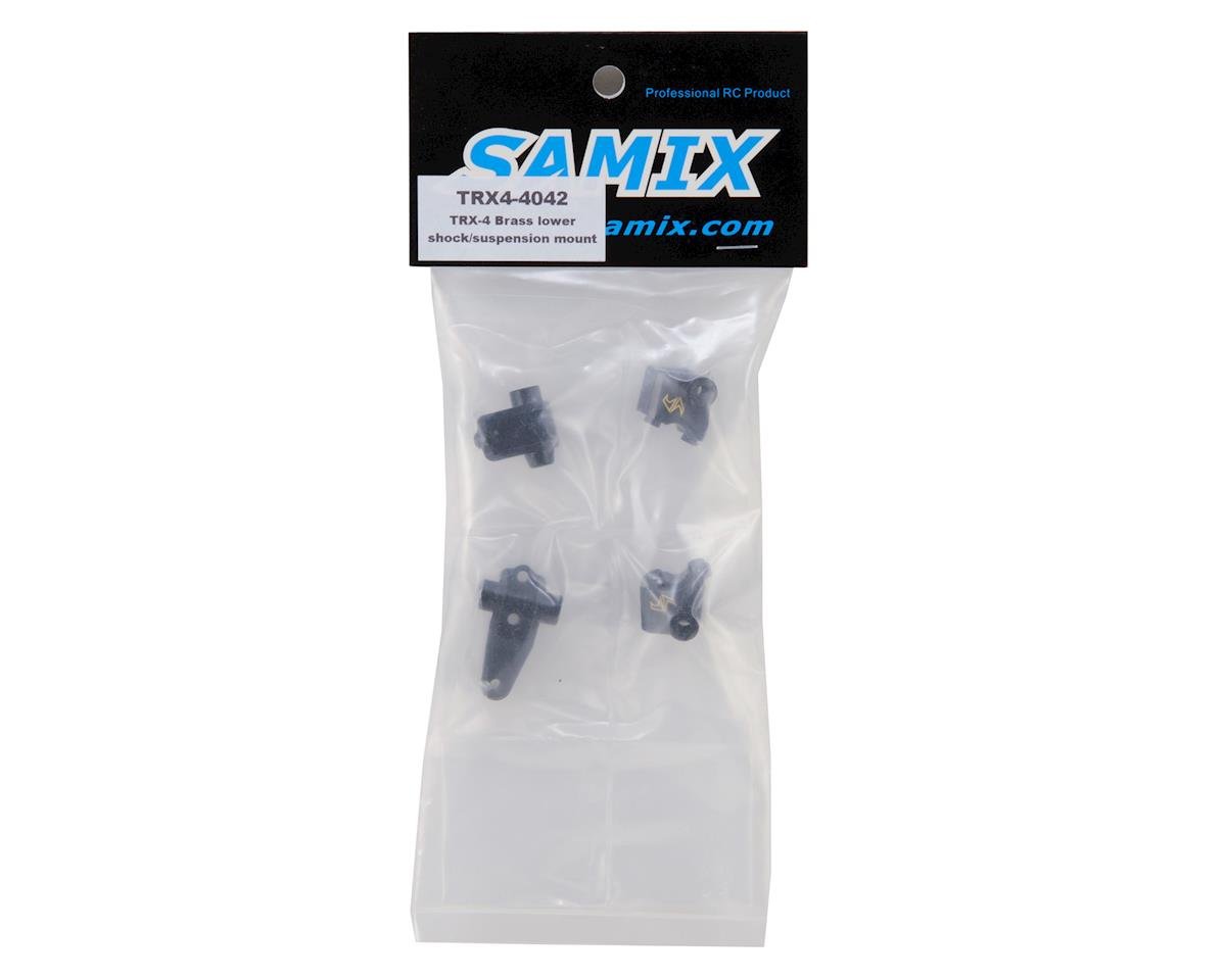 Samix Brass Outer Portal Covers for Traxxas TRX-4 (Black) (2) (27.5g)