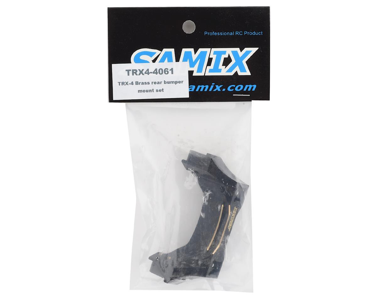 Samix Brass Rear Bumper Mount for Traxxas TRX-4 (Black) (139g)