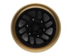 Samix Aluminum/Brass Bead-lock Wheel Set for Traxxas TRX-4M (Black) (4) (35g) (Adj. Offset)