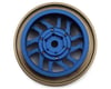 Samix Aluminum & Brass Adjustable Offset 1.0" Beadlock Wheels for Traxxas TRX-4M (Blue) (4) (35g)