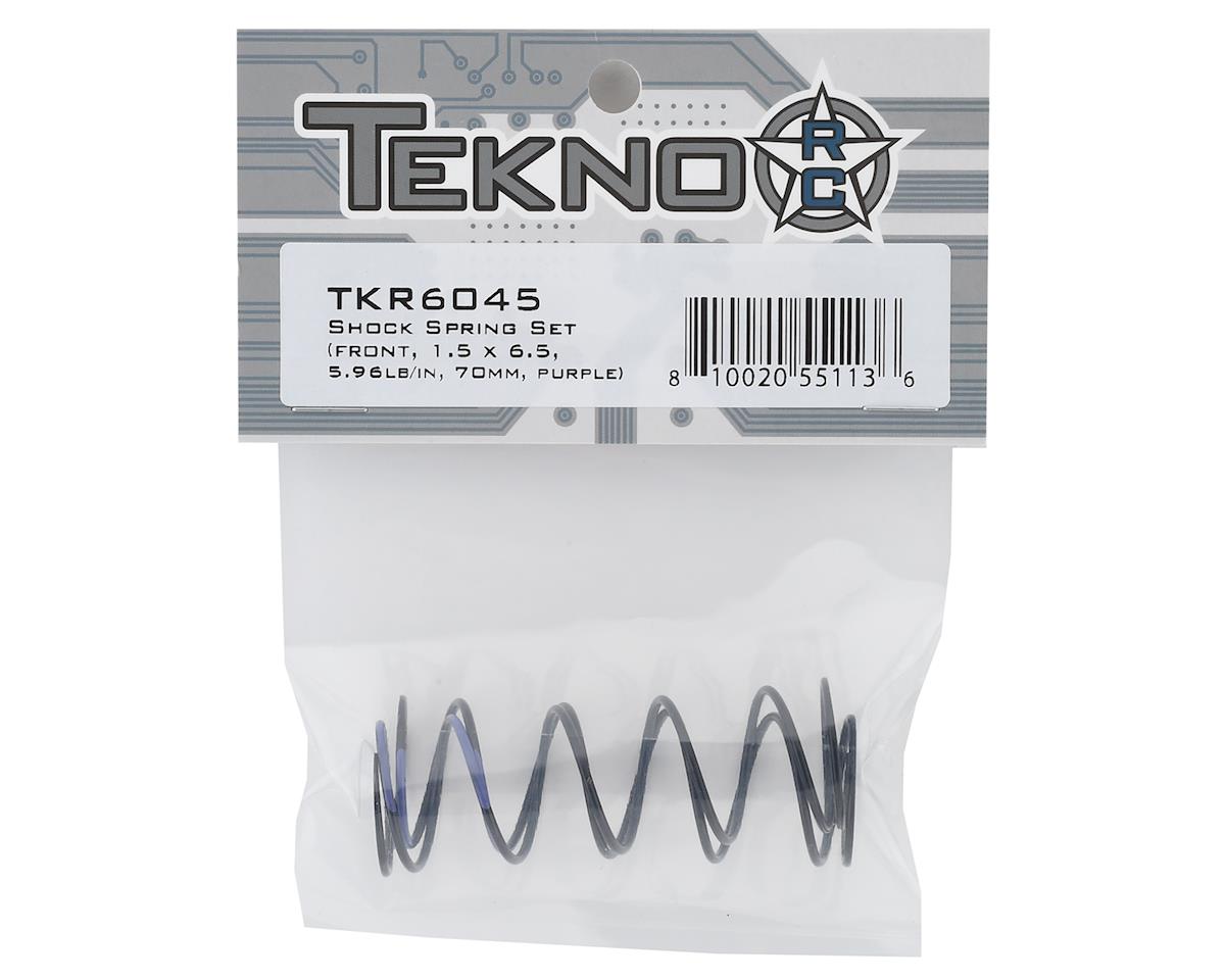 Tekno RC 70mm Front Shock Spring Set (Purple - 5.96lb/in) (1.5 x 6.5)