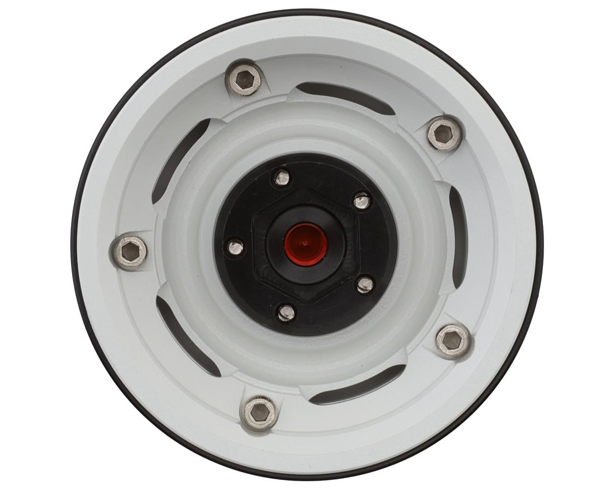 Treal Hobby 1.9" Aluminum Retro-Style Vintage Wagon Crawler Beadlock Wheels (132.5g) (White) (4)