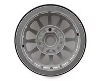 Treal Hobby Type D 1.9" 12-Spoke Beadlock Wheels (Silver/Black) (4)