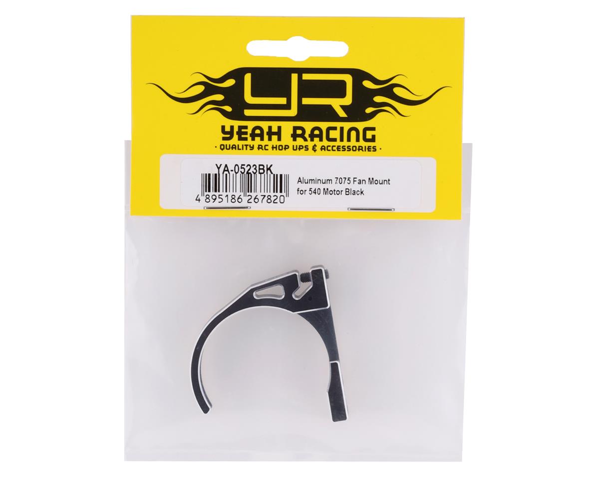 Yeah Racing 1/10 Scale Motor Aluminum Fan Mount (Black)