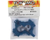 Yokomo Aluminum Lower Bulkhead Set (Blue) (Front/Rear) (RS1.0/2.0)