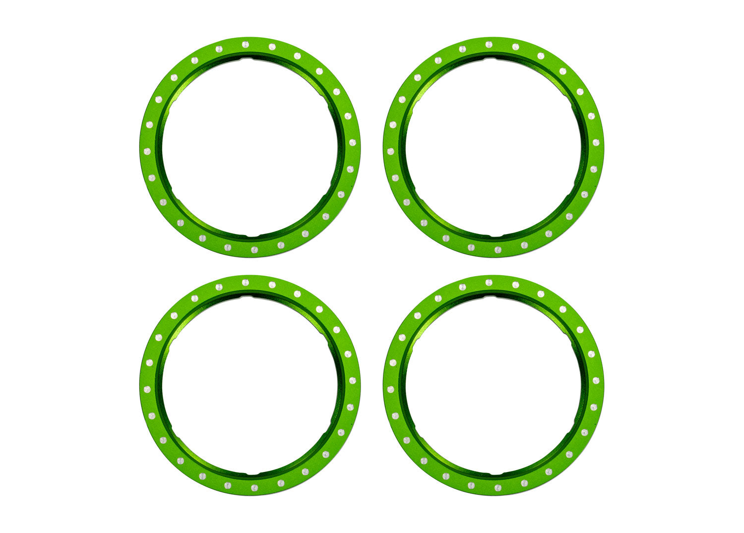 Traxxas Maxx® Slash® Pro Scale Green Aluminum Beadlock Rings (4)