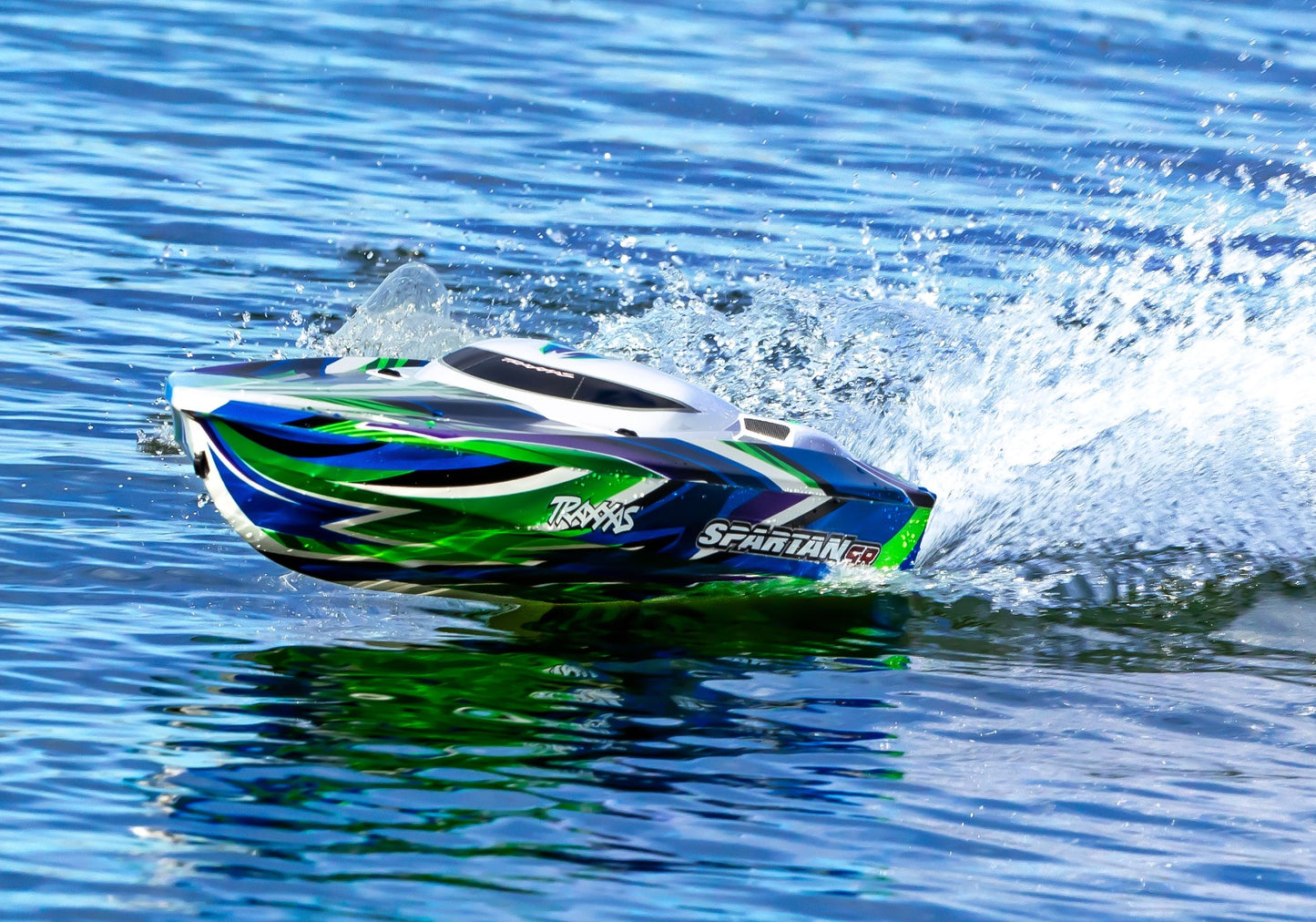 Traxxas Spartan SR Brushless 36" Boat W/Tqi 2.4Ghz Green