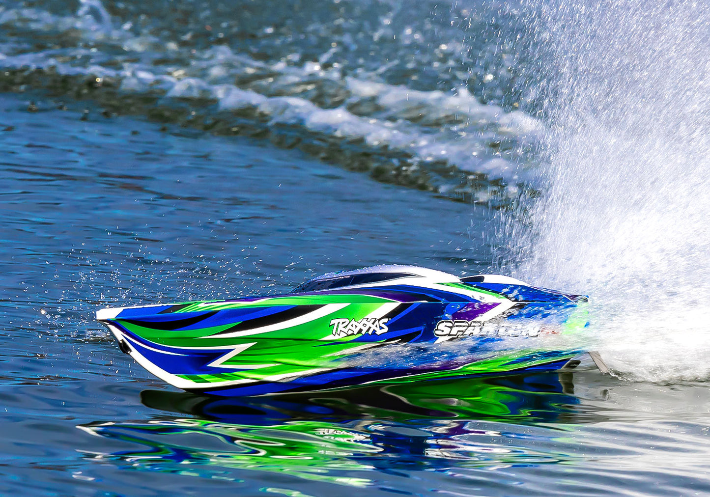 Traxxas Spartan SR Brushless 36" Boat W/Tqi 2.4Ghz Green