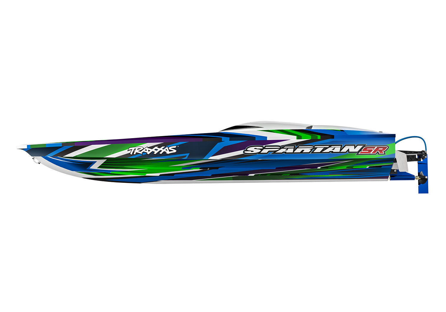 Traxxas Spartan SR Brushless 36" Boat W/Tqi 2.4Ghz Green