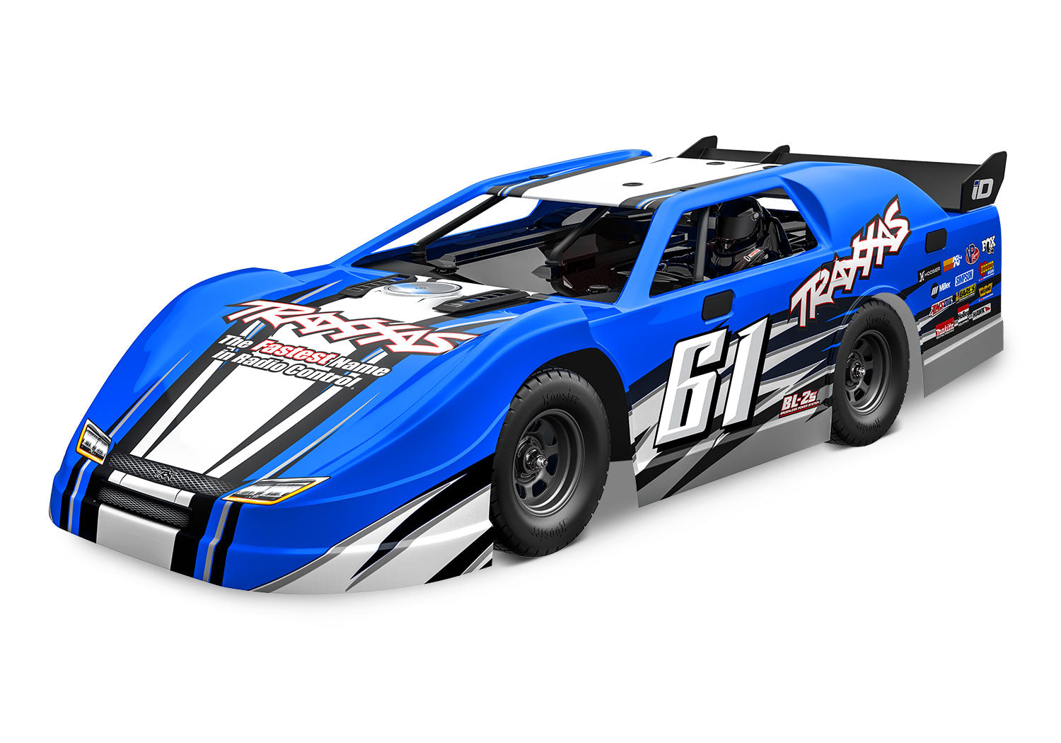 Traxxas Slash® Late Model 1/10 RTR 2WD Dirt Oval Racer (Blue) w/TQ 2.4Ghz Radio
