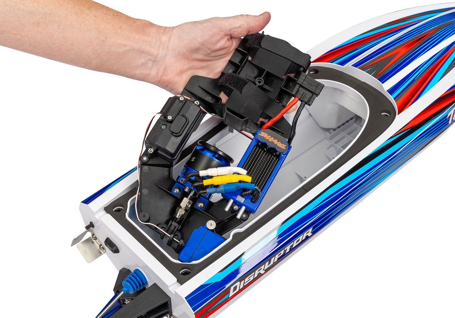 Traxxas Disruptor®: High Performance Race Boat With Tq™ 2.4Ghz Radio System (Orange)