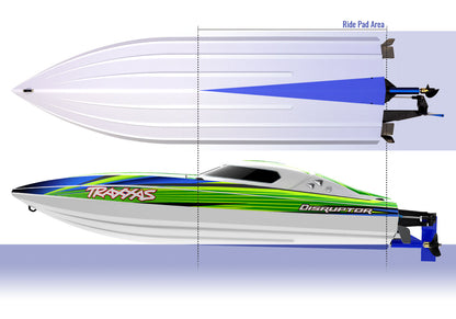 Traxxas Disruptor®: High Performance Race Boat With Tq™ 2.4Ghz Radio System