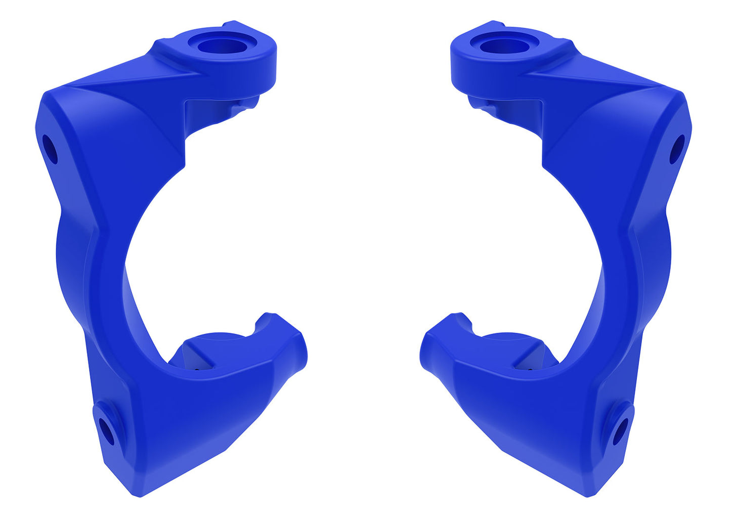 Traxxas Mini Maxx® Caster blocks (c-hubs), left & right (blue)